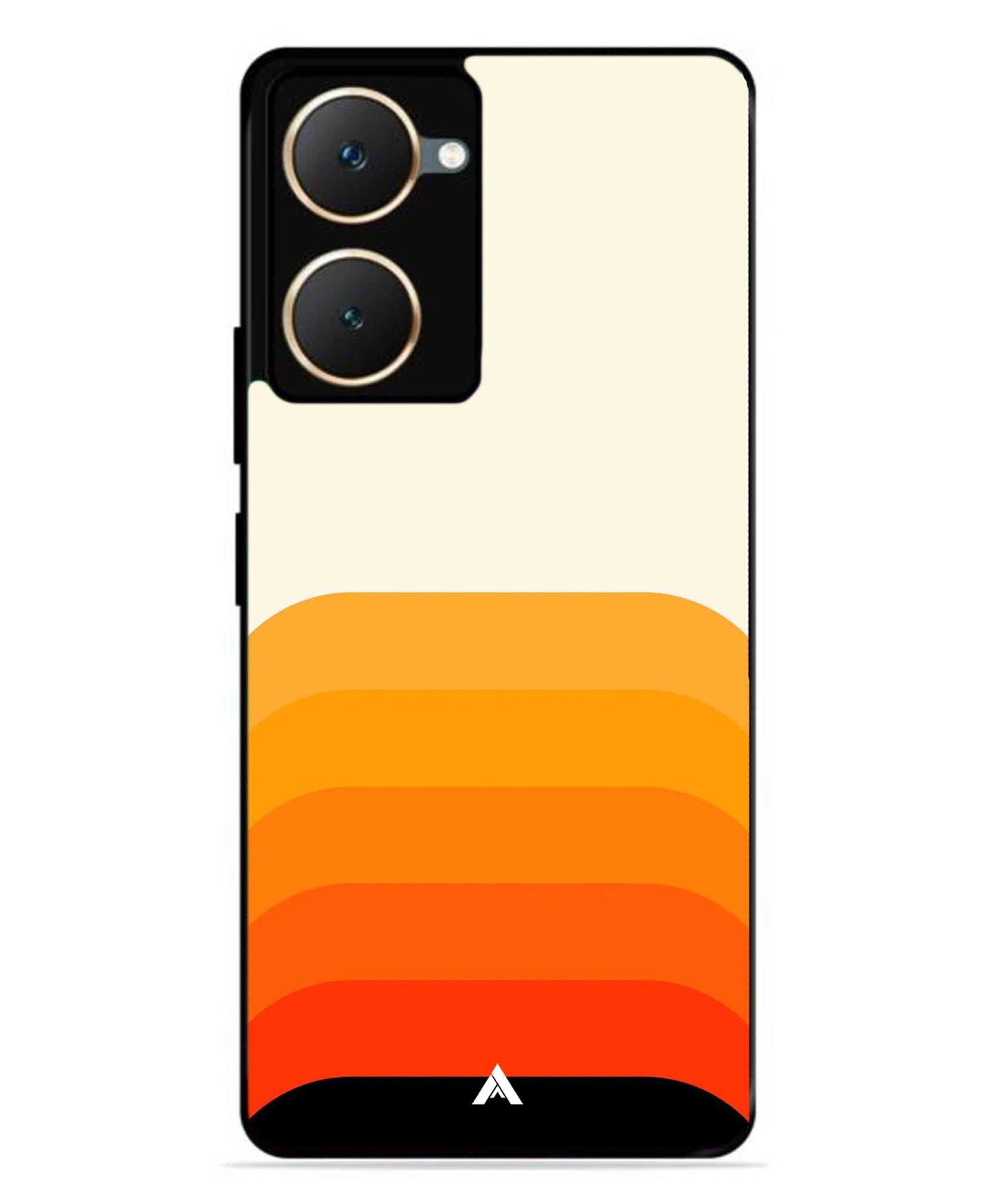 Stripe Pattern 9 Metal Back Cover Phone Case for Vivo Y18