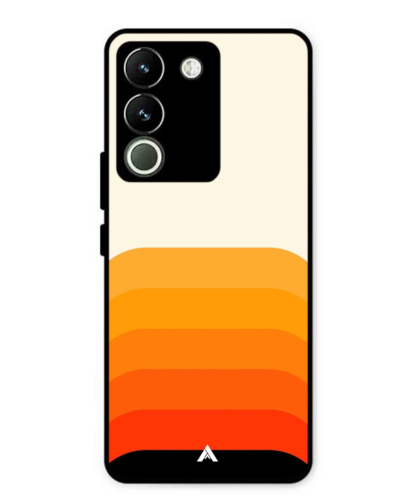 Stripe Pattern 9 Metal Back Cover Phone Case for Vivo Y200