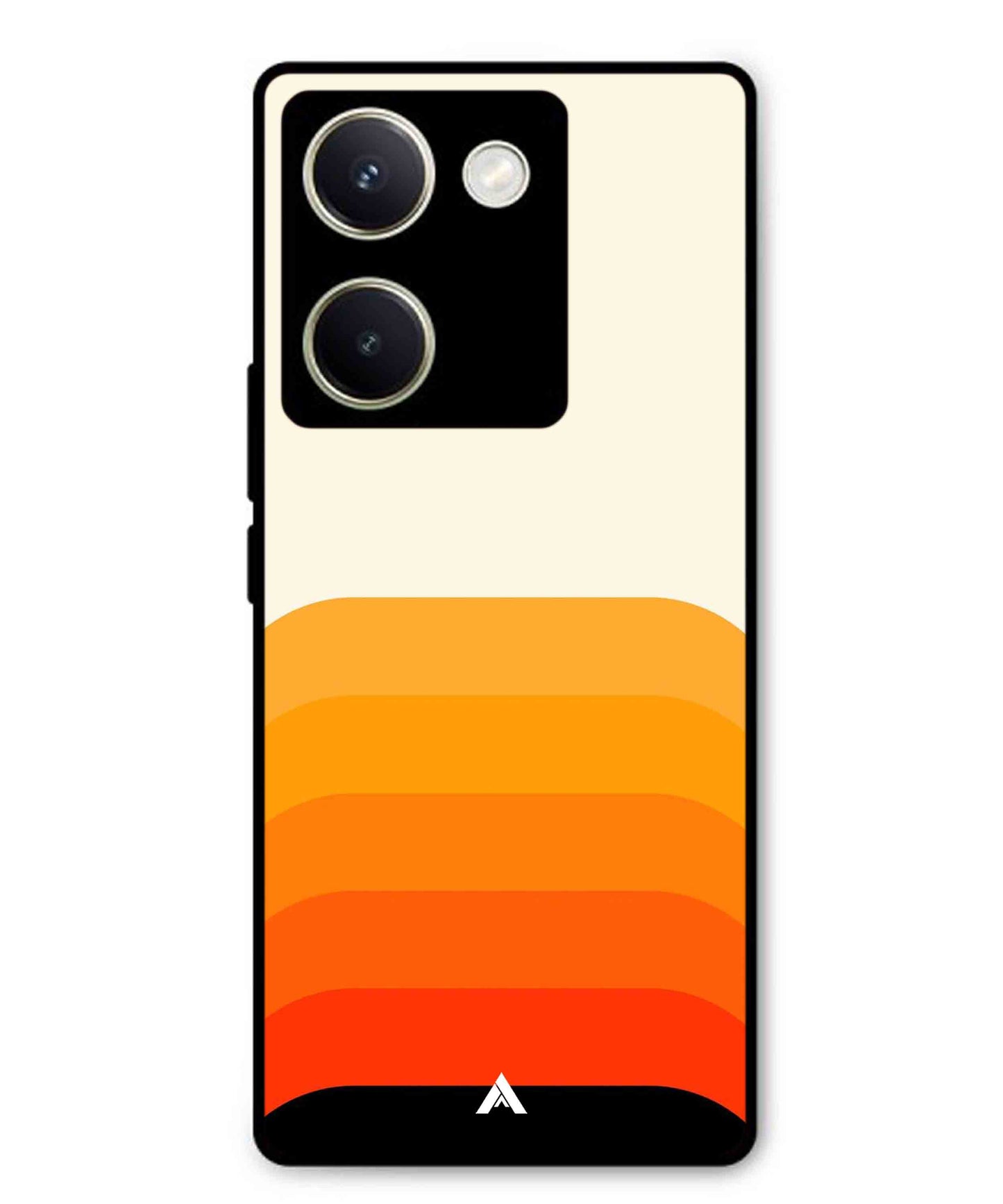 Stripe Pattern 9 Metal Back Cover Phone Case for Vivo Y200 Pro