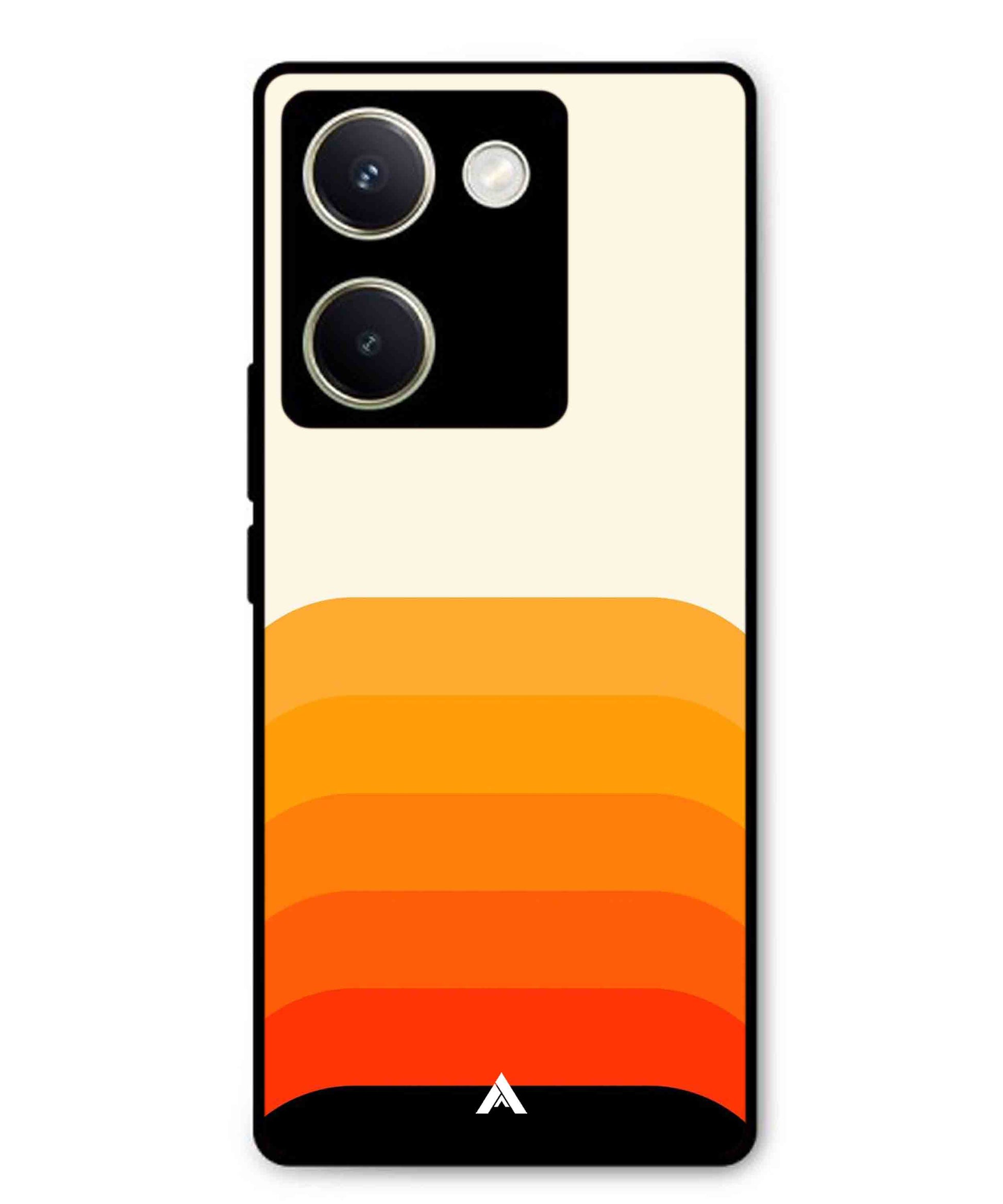 Stripe Pattern 9 Metal Back Cover Phone Case for Vivo Y200 Pro