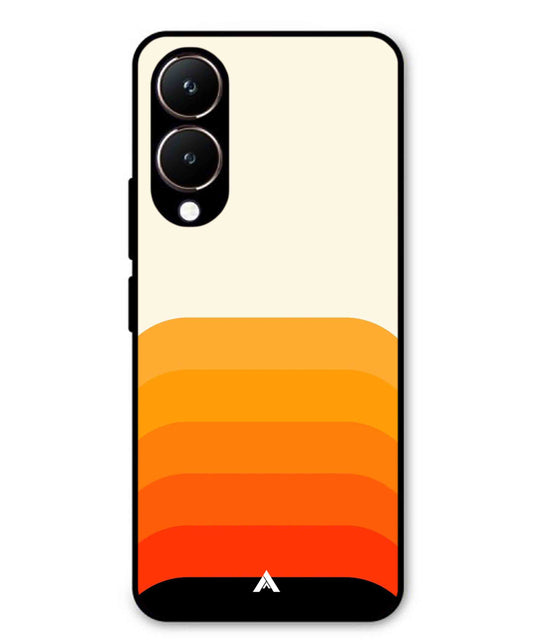 Stripe Pattern 9 Metal Back Cover Phone Case for Vivo Y28