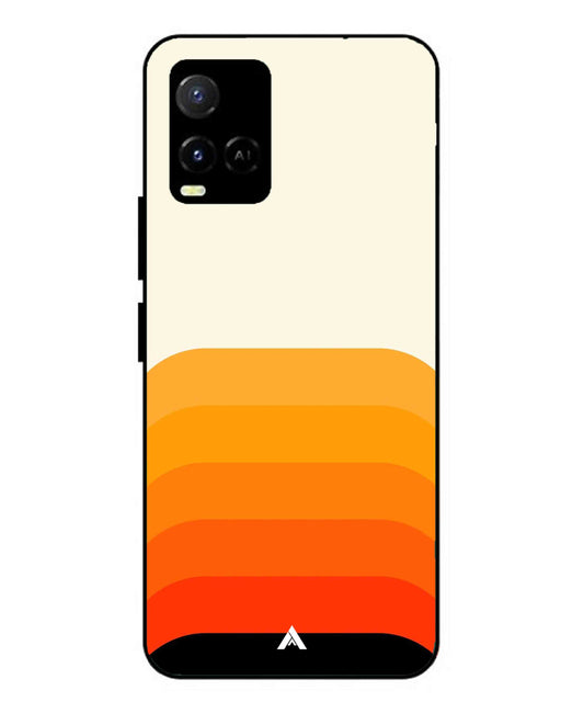 Stripe Pattern 9 Metal Back Cover Phone Case for Vivo Y33s