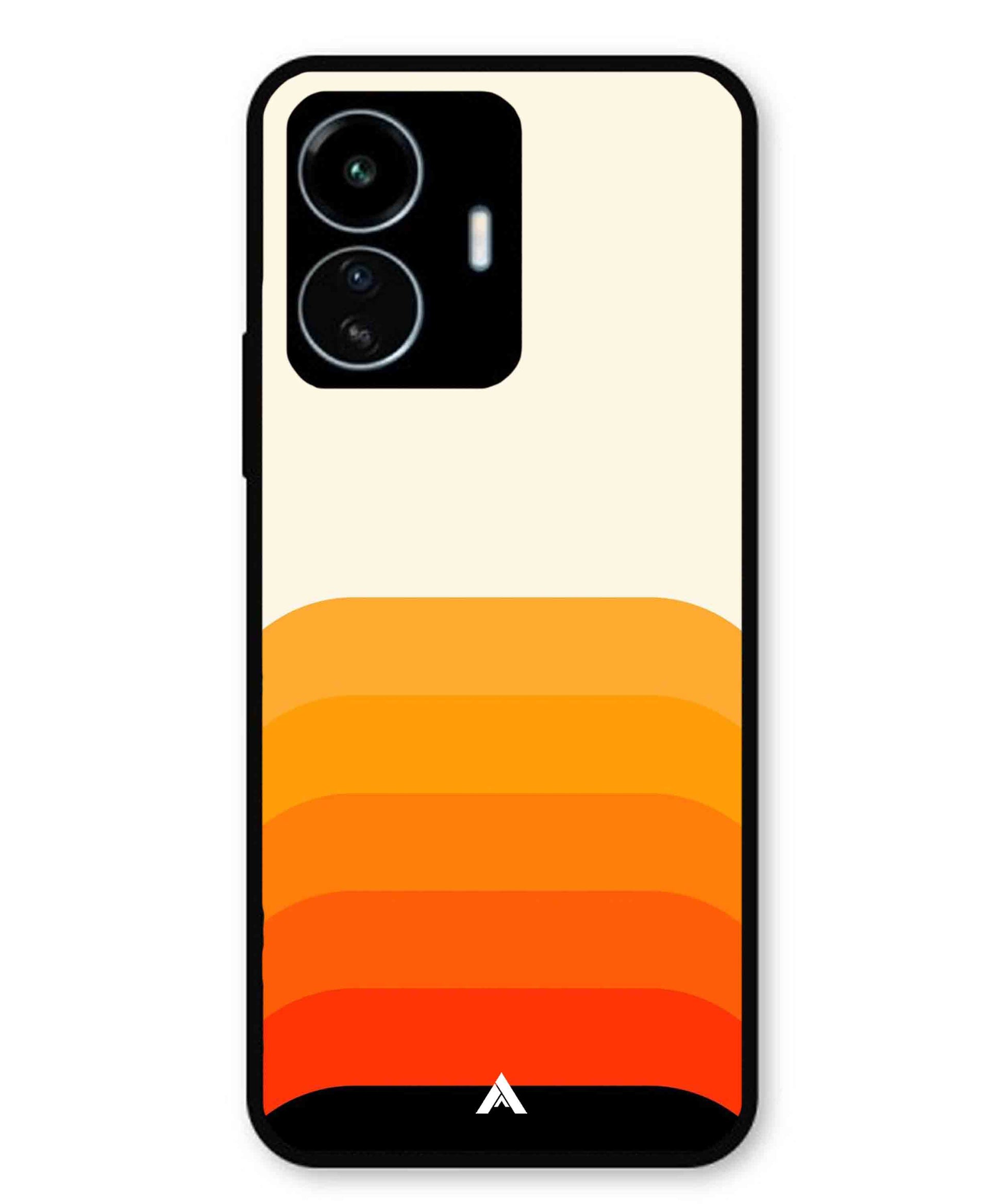 Stripe Pattern 9 Metal Back Cover Phone Case for Vivo Y77