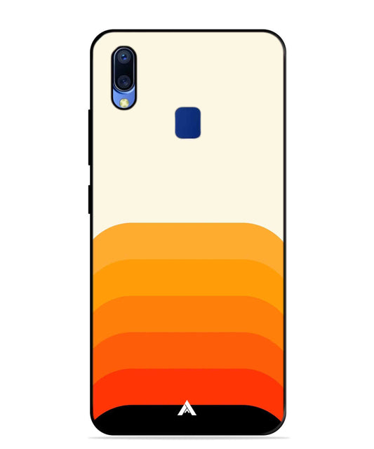 Stripe Pattern 9 Metal Back Cover Phone Case for Vivo Y95
