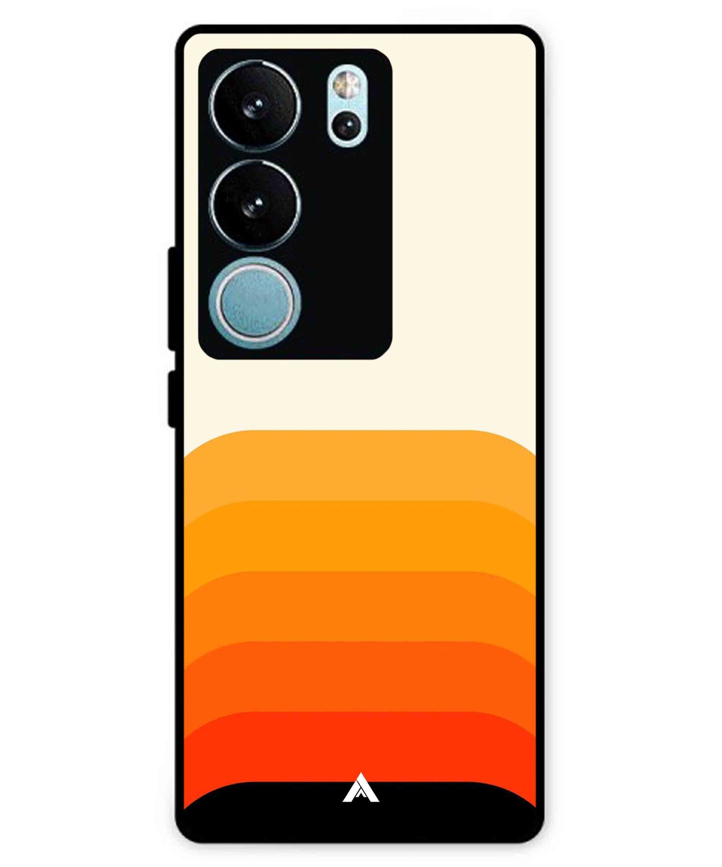 Stripe Pattern 9 Metal Back Cover Phone Case for Vivo v29