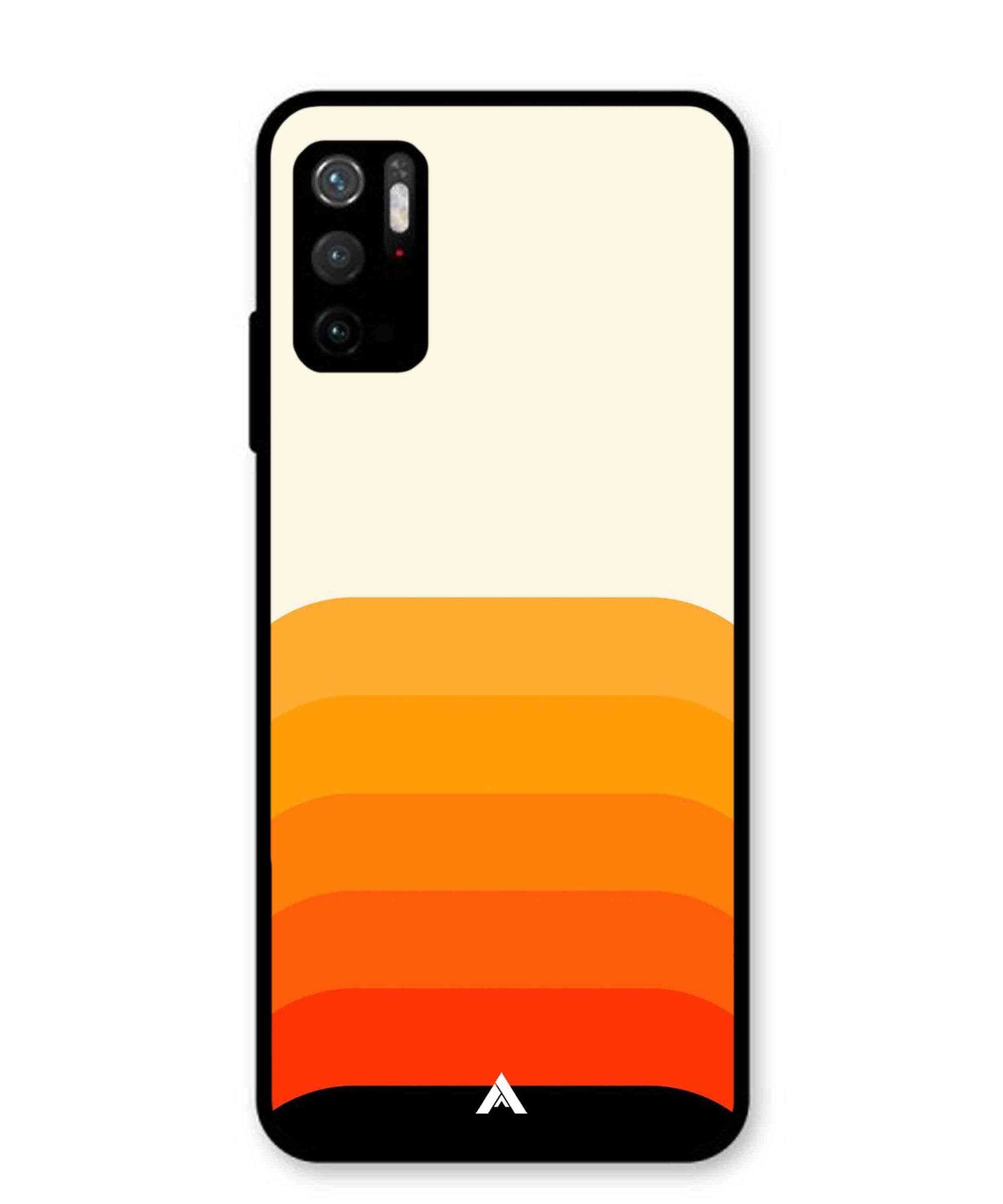 Stripe Pattern 9 Metal Back Cover Phone Case for Xiaomi Redmi Note 10T