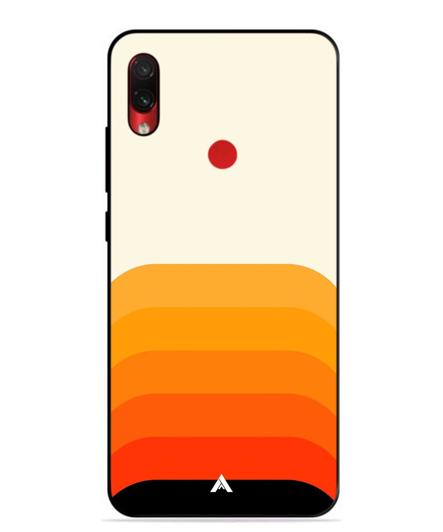 Stripe Pattern 9 Metal Back Cover Phone Case for Xiaomi Redmi Note 7