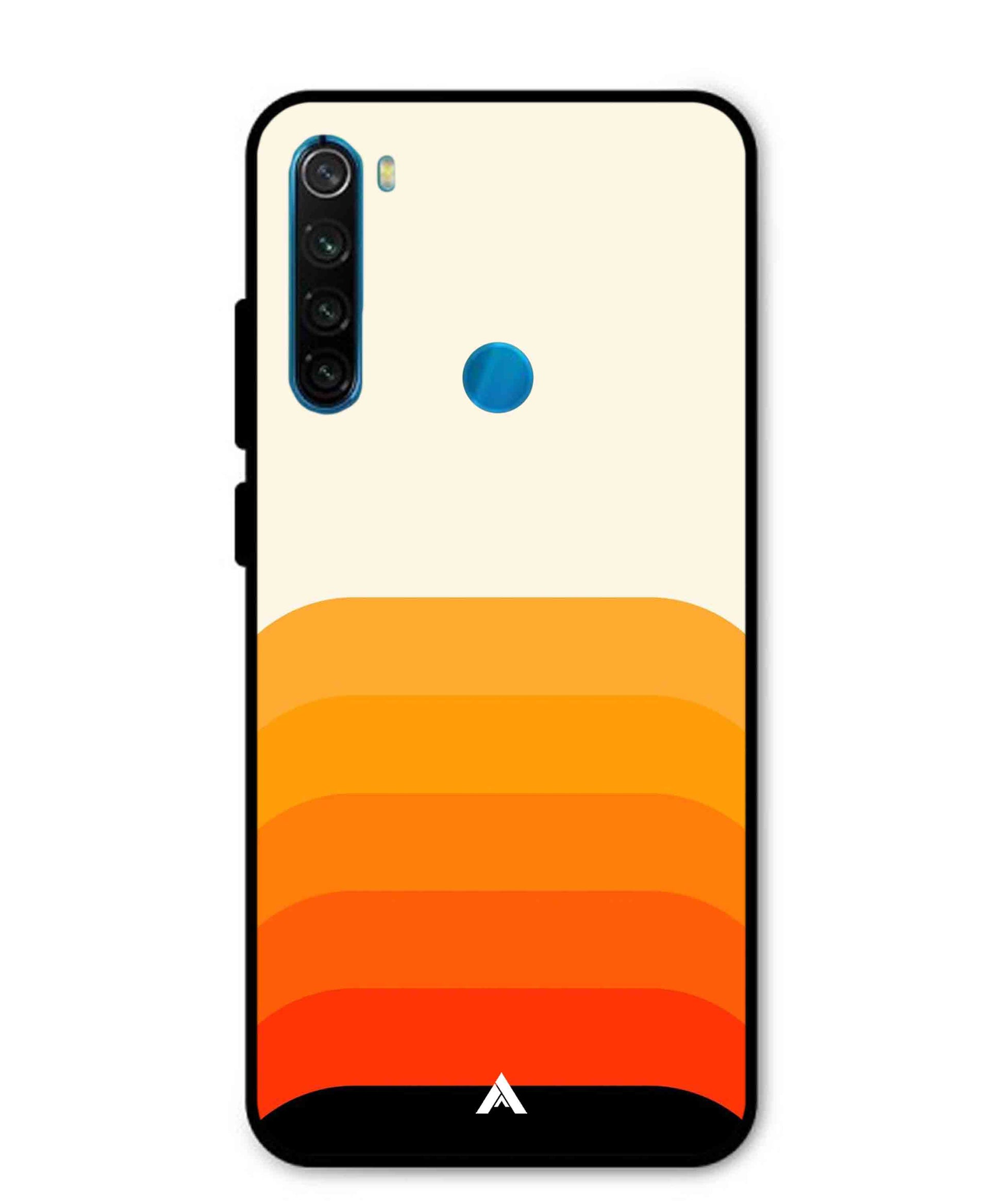 Stripe Pattern 9 Metal Back Cover Phone Case for Xiaomi Redmi Note 8