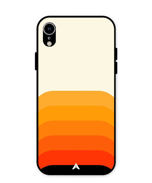 Stripe Pattern 9 Metal Back Cover Phone Case for iPhone Xr