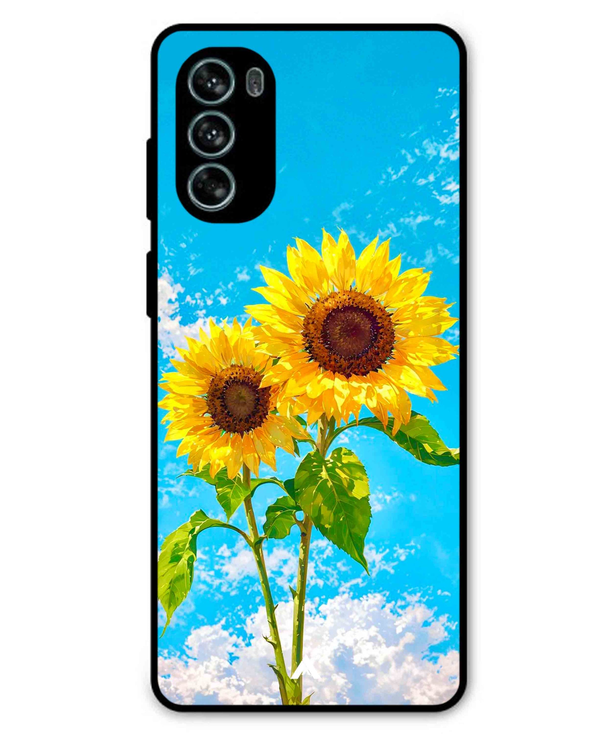 Sunflower Metal Back Cover Phone Case for Moto G62
