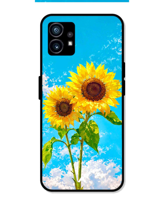 Sunflower Metal Back Cover Phone Case for Nothing Phone 1