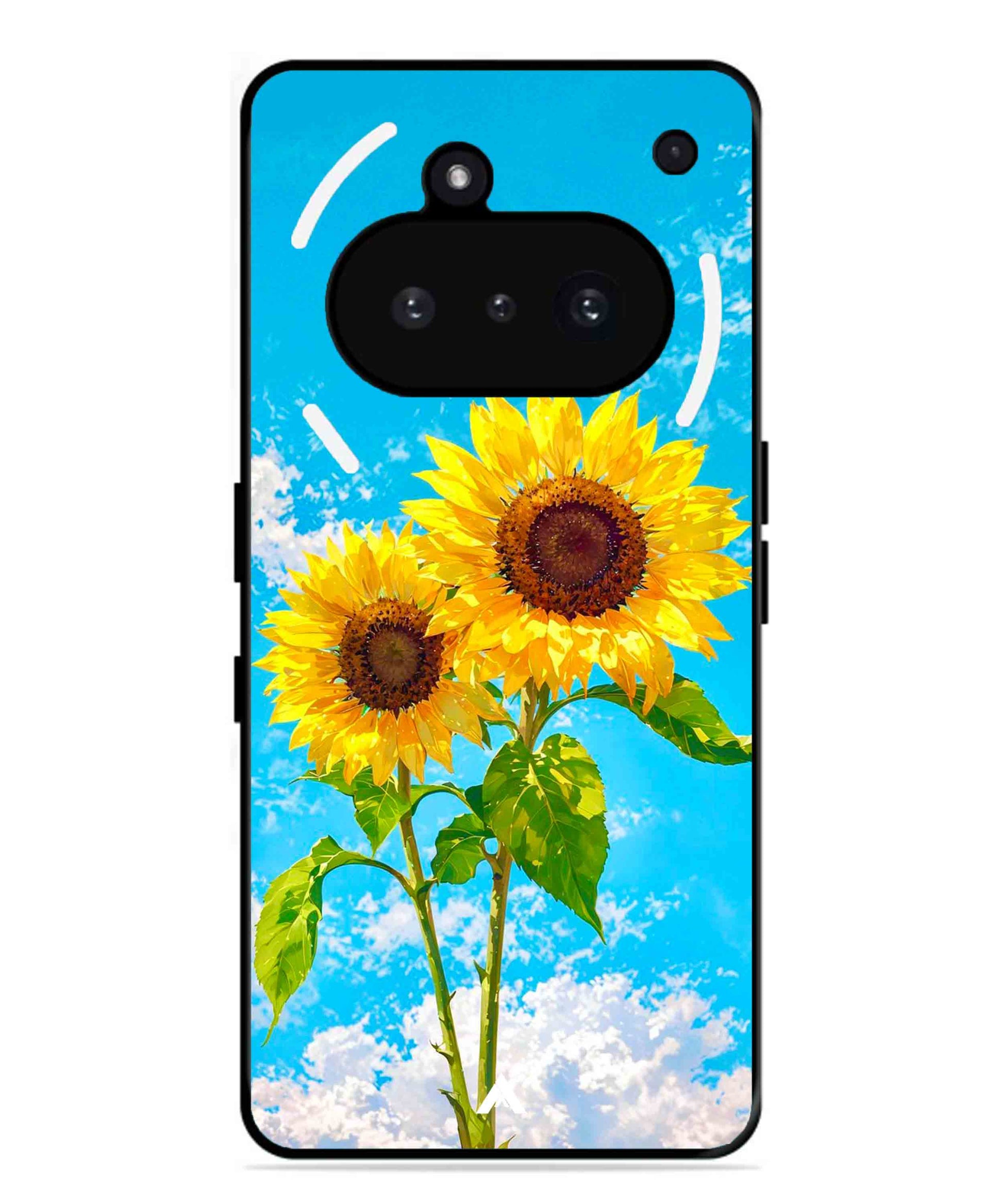 Sunflower Metal Back Cover Phone Case for Nothing Phone 3a