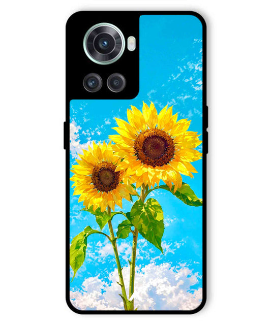 Sunflower Metal Back Cover Phone Case for Oneplus 10R