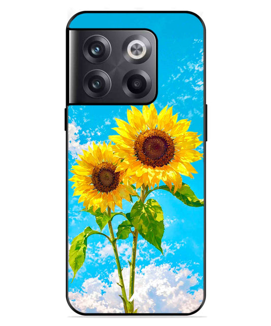 Sunflower Metal Back Cover Phone Case for Oneplus 10T