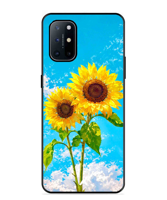 Sunflower Metal Back Cover Phone Case for Oneplus 8T