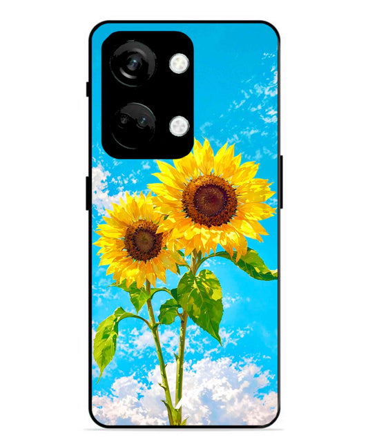 Sunflower Metal Back Cover Phone Case for Oneplus Nord 3