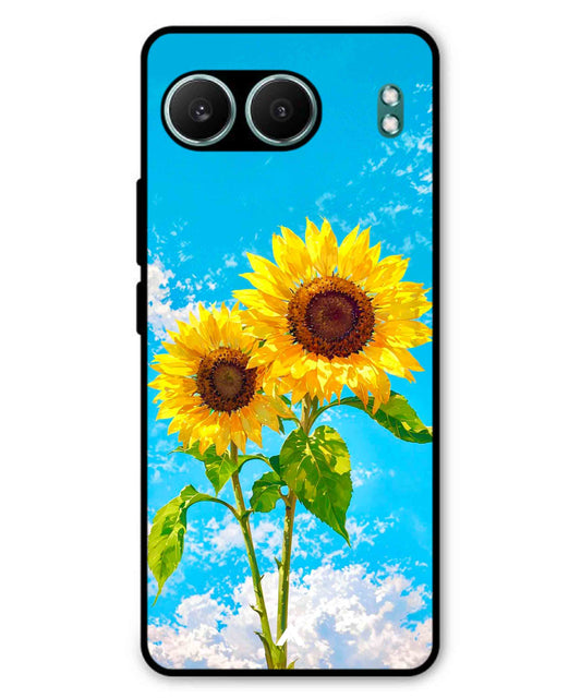 Sunflower Metal Back Cover Phone Case for Oneplus Nord 4