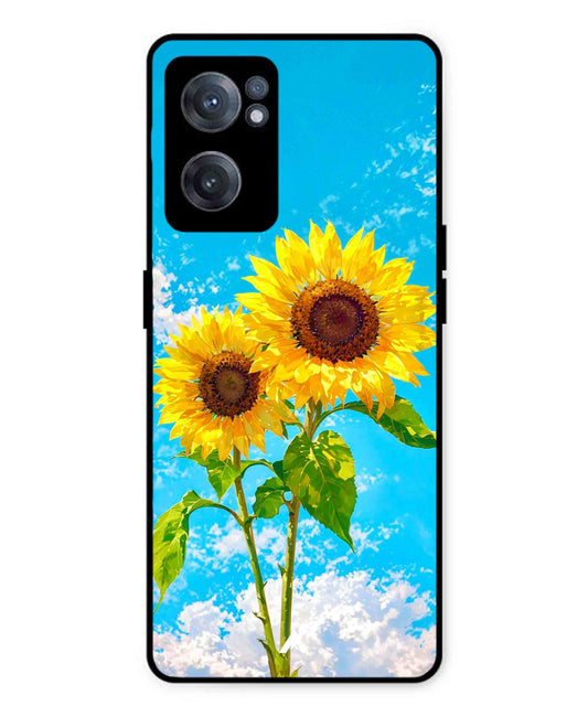 Sunflower Metal Back Cover Phone Case for Oneplus Nord CE 2