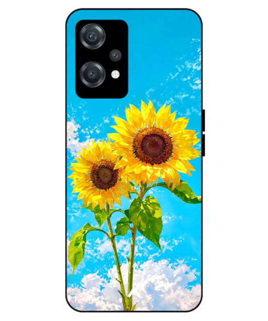 Sunflower Metal Back Cover Phone Case for Oneplus Nord CE 2 Lite