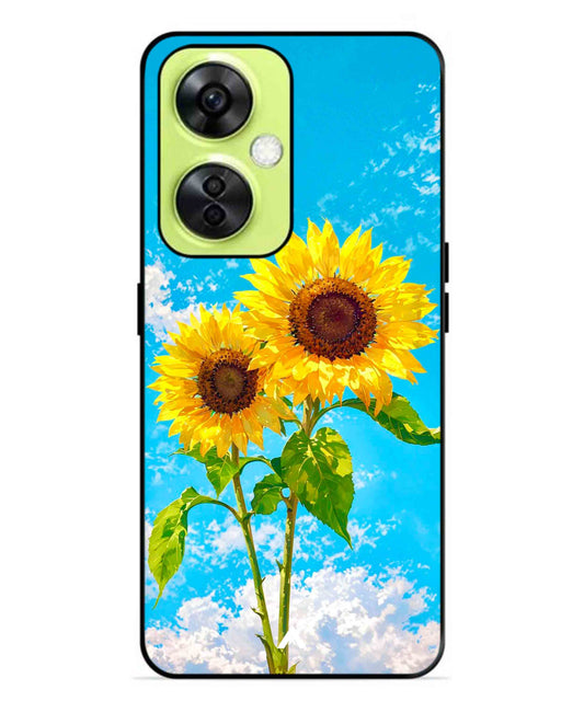 Sunflower Metal Back Cover Phone Case for Oneplus Nord CE 3 Lite