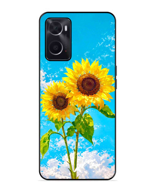 Sunflower Metal Back Cover Phone Case for Oppo A36