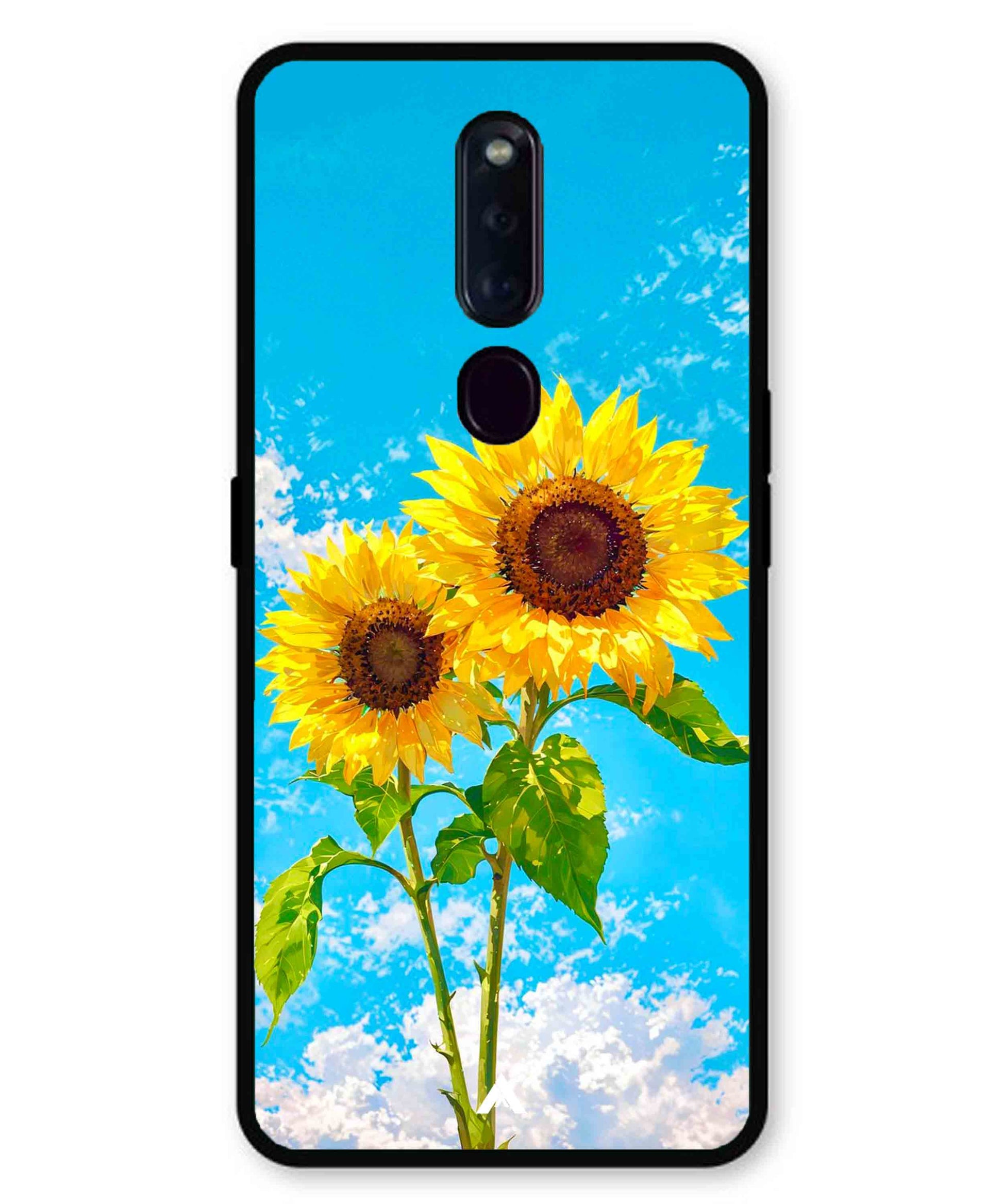 Sunflower Metal Back Cover Phone Case for Oppo F11 Pro