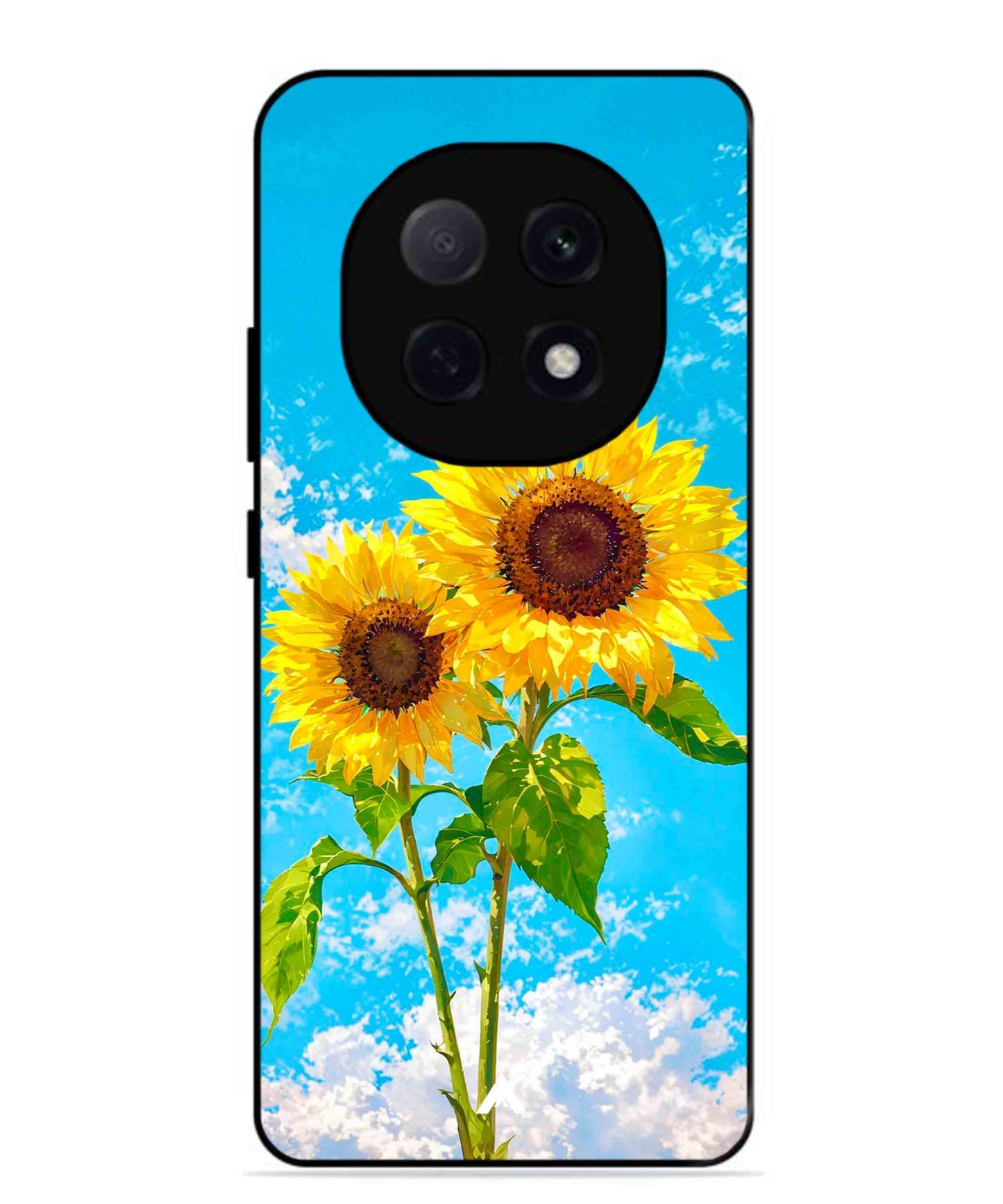 Sunflower Metal Back Cover Phone Case for Oppo F29 Pro