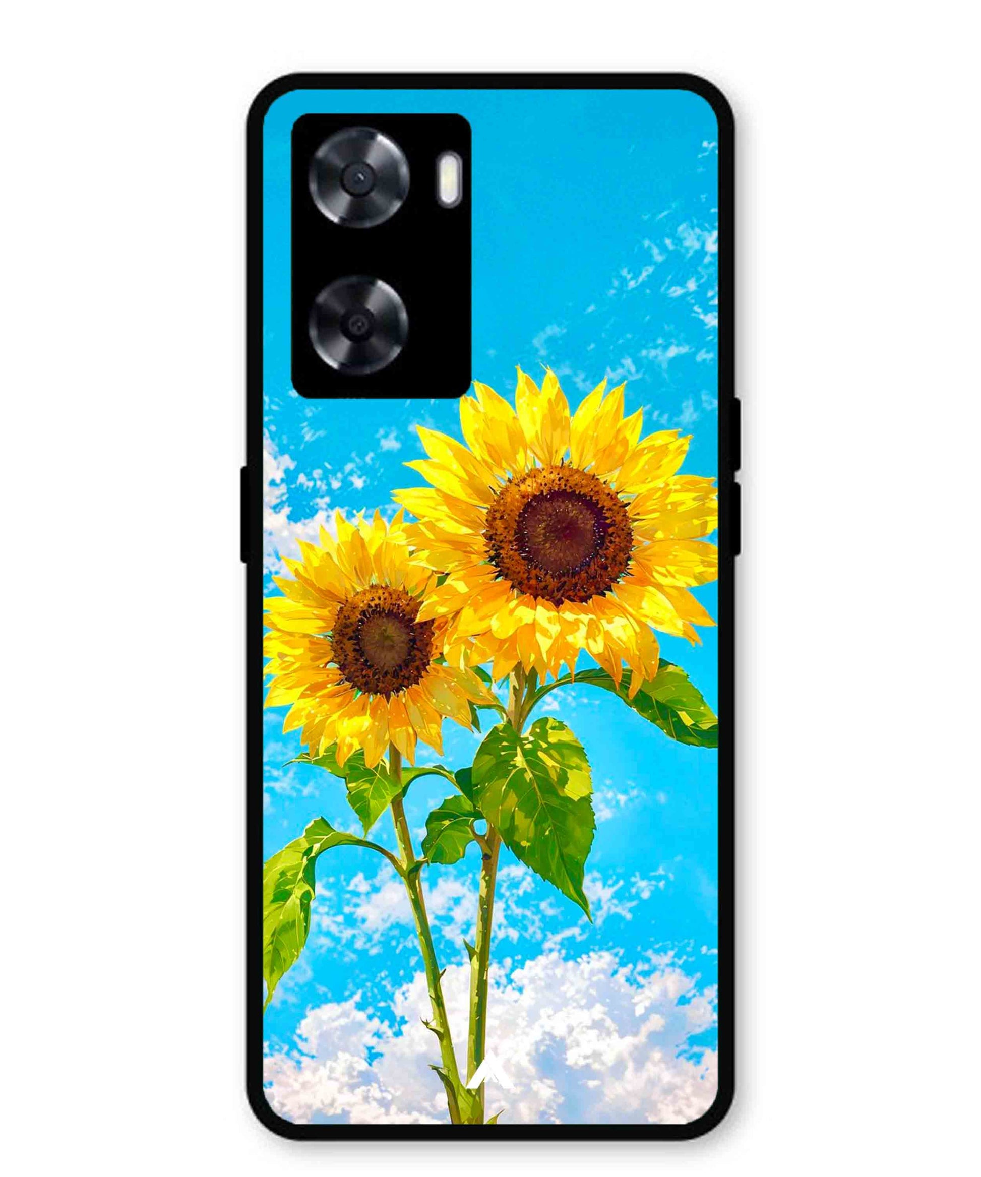 Sunflower Metal Back Cover Phone Case for Oppo K10