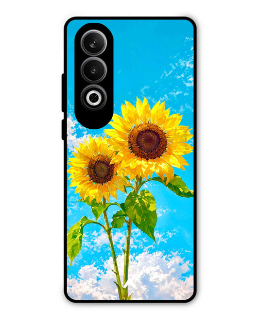 Sunflower Metal Back Cover Phone Case for Oppo K12