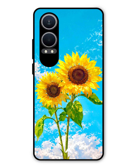 Sunflower Metal Back Cover Phone Case for Oppo K12x