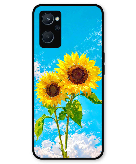Sunflower Metal Back Cover Phone Case for Realme 10