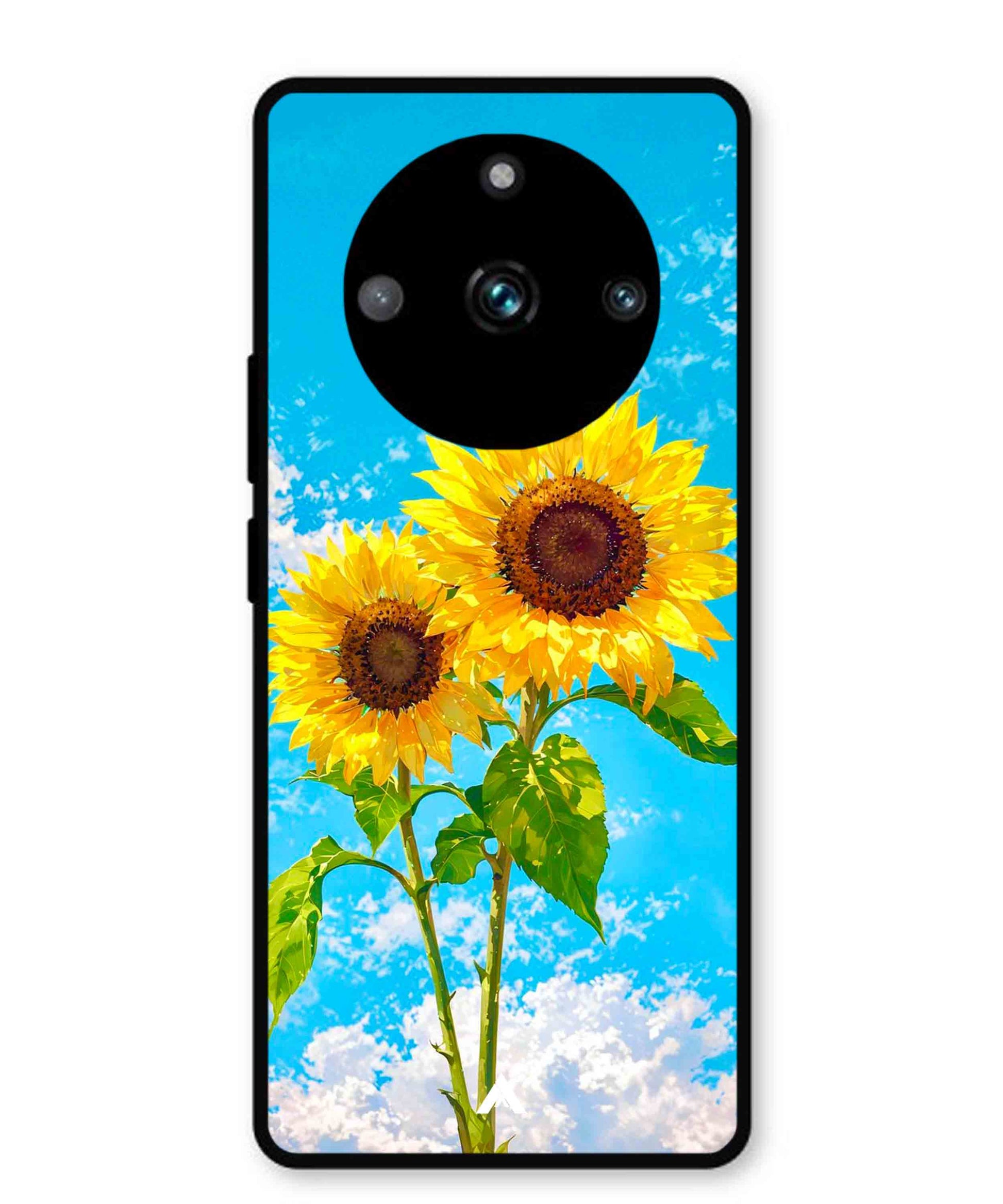 Sunflower Metal Back Cover Phone Case for Realme 11 Pro Plus