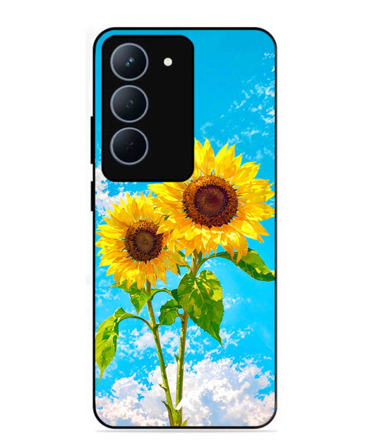 Sunflower Metal Back Cover Phone Case for Realme 14X