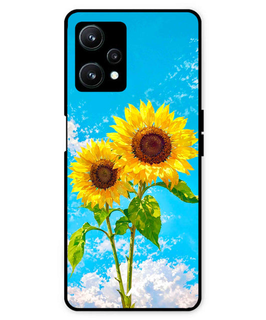 Sunflower Metal Back Cover Phone Case for Realme 9 SE