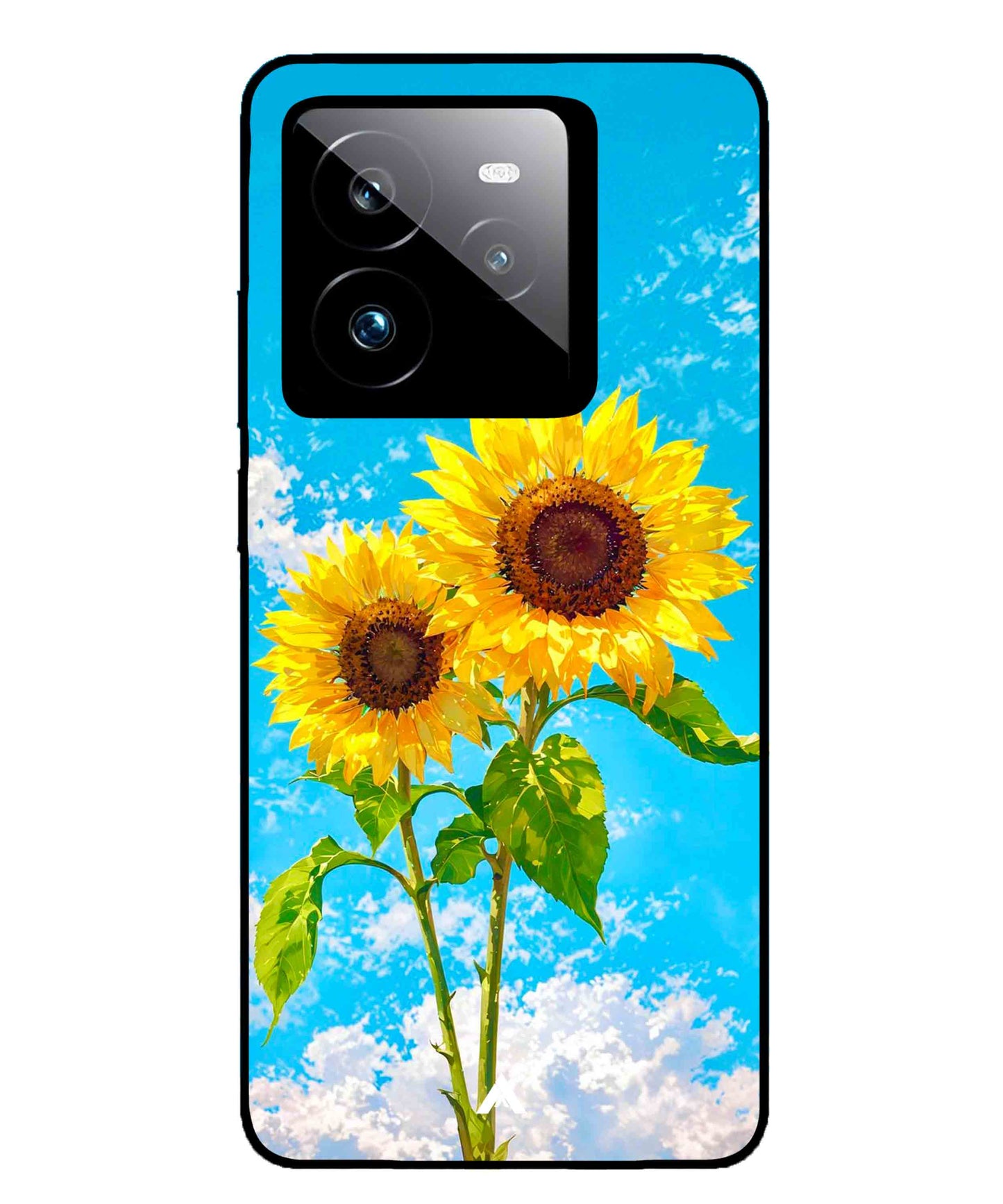 Sunflower Metal Back Cover Phone Case for Realme GT 7 Pro