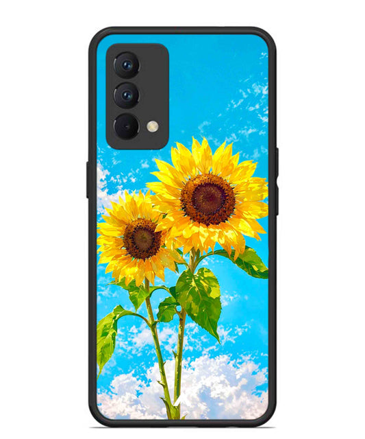 Sunflower Metal Back Cover Phone Case for Realme GT Master Edition