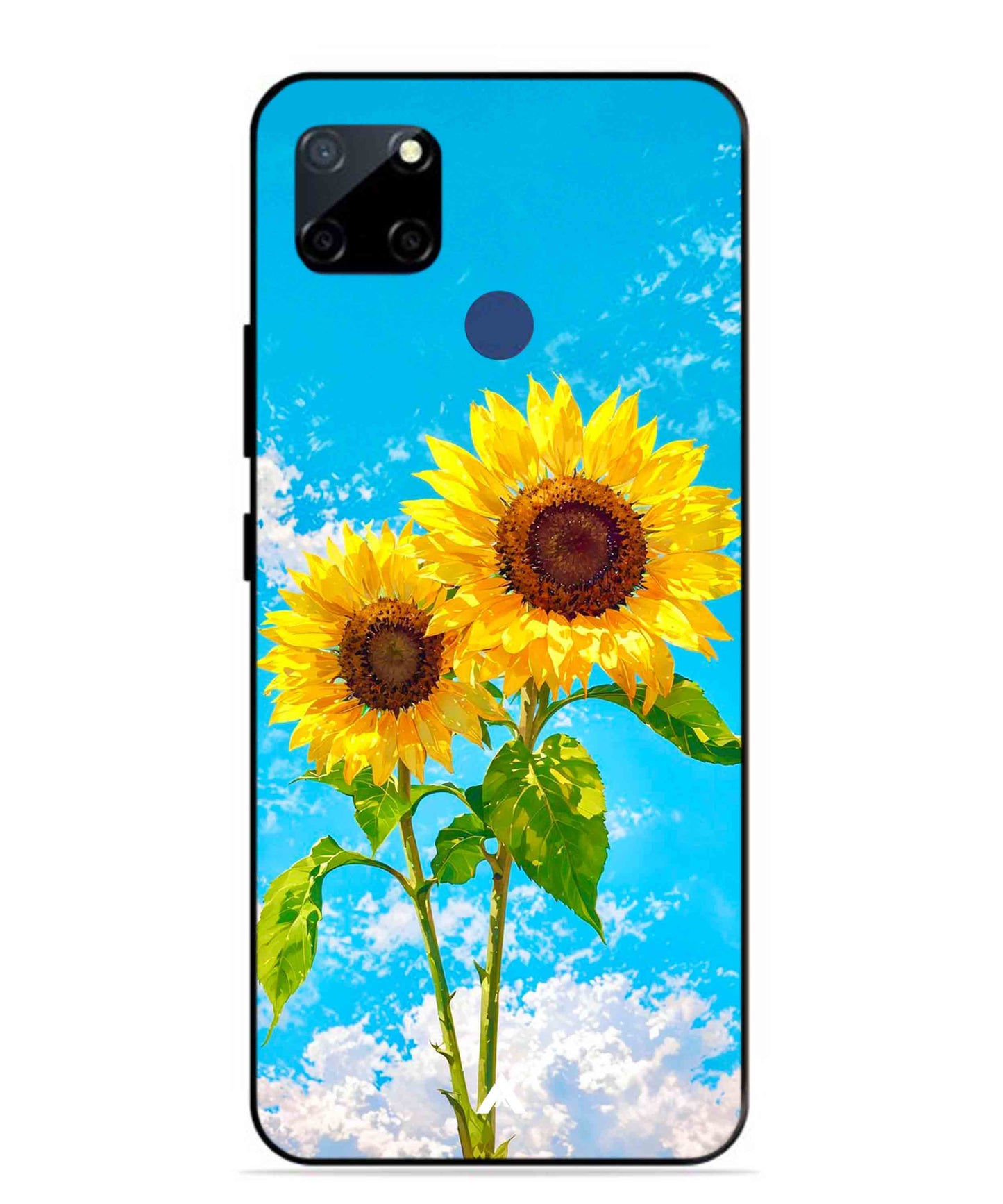 Sunflower Metal Back Cover Phone Case for Realme Narzo 30A