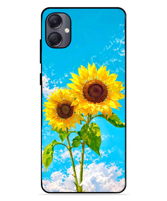 Sunflower Metal Back Cover Phone Case for Samsung Galaxy A05
