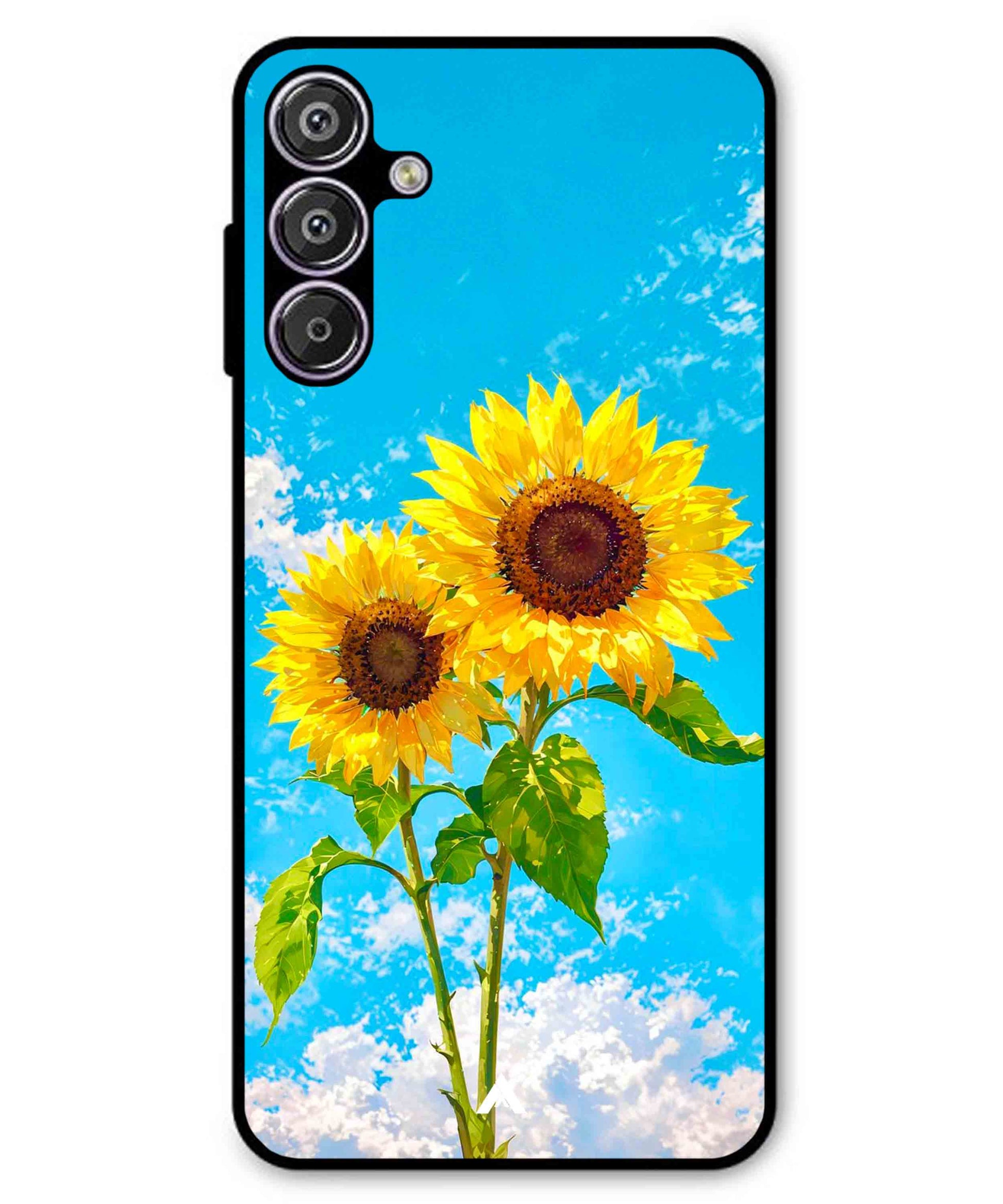 Sunflower Metal Back Cover Phone Case for Samsung Galaxy A13 5G