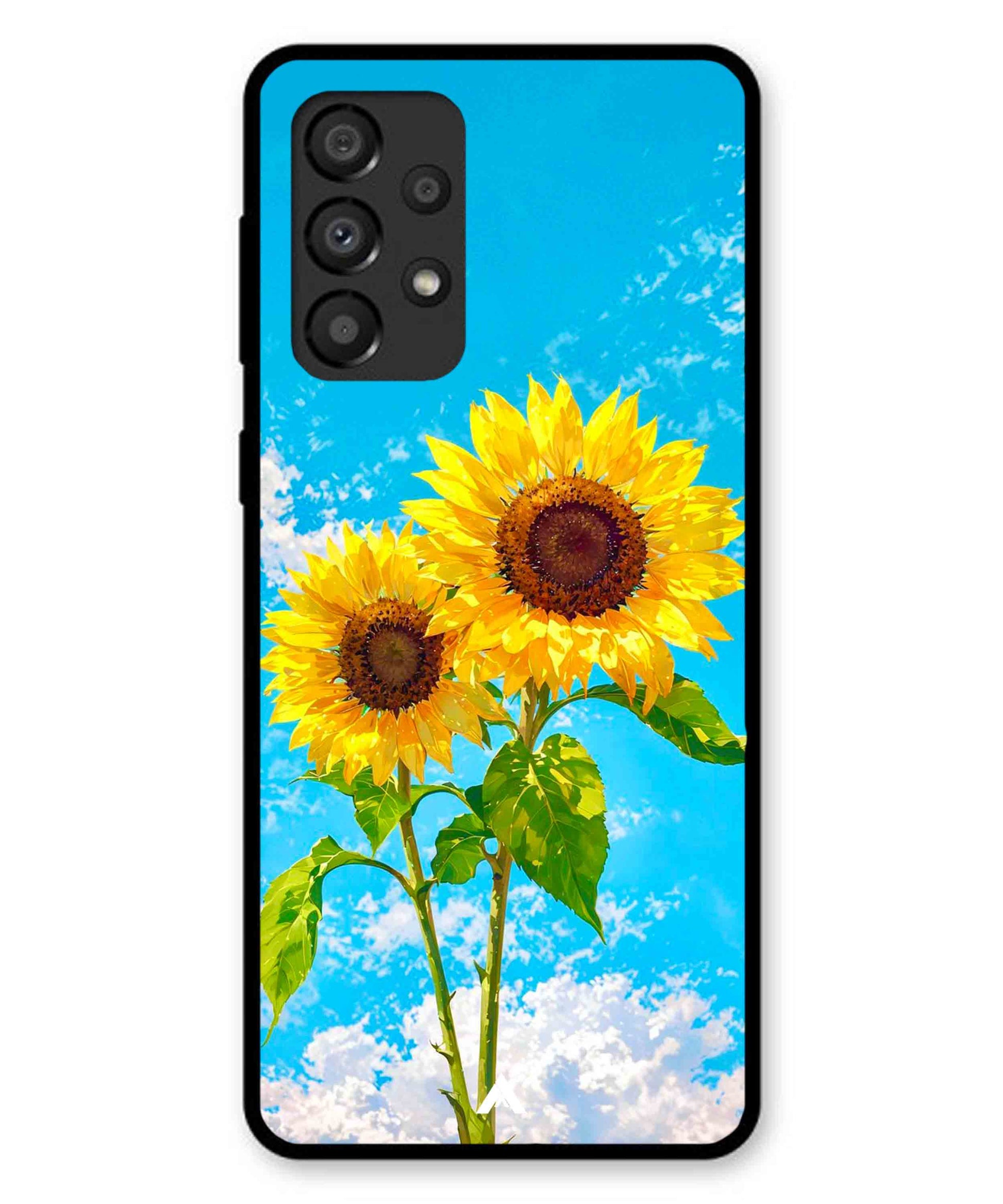 Sunflower Metal Back Cover Phone Case for Samsung Galaxy A33 5G