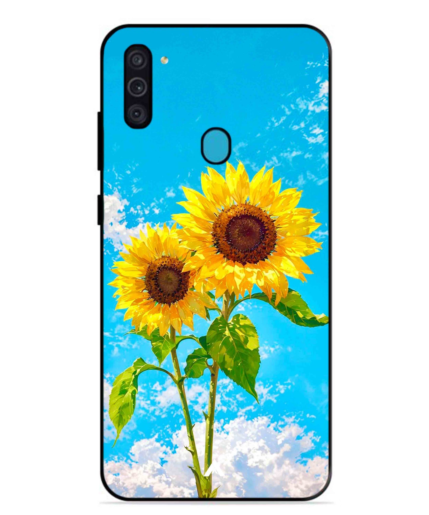 Sunflower Metal Back Cover Phone Case for Samsung Galaxy F11