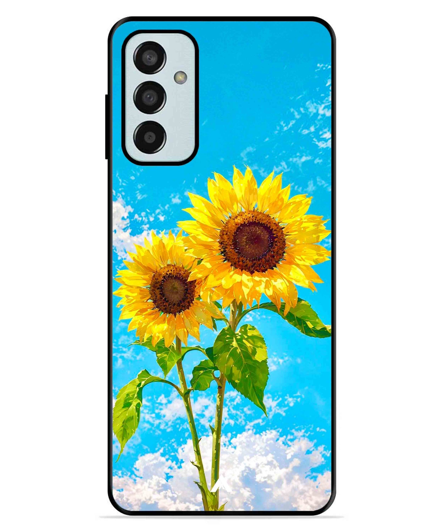 Sunflower Metal Back Cover Phone Case for Samsung Galaxy F13 4G