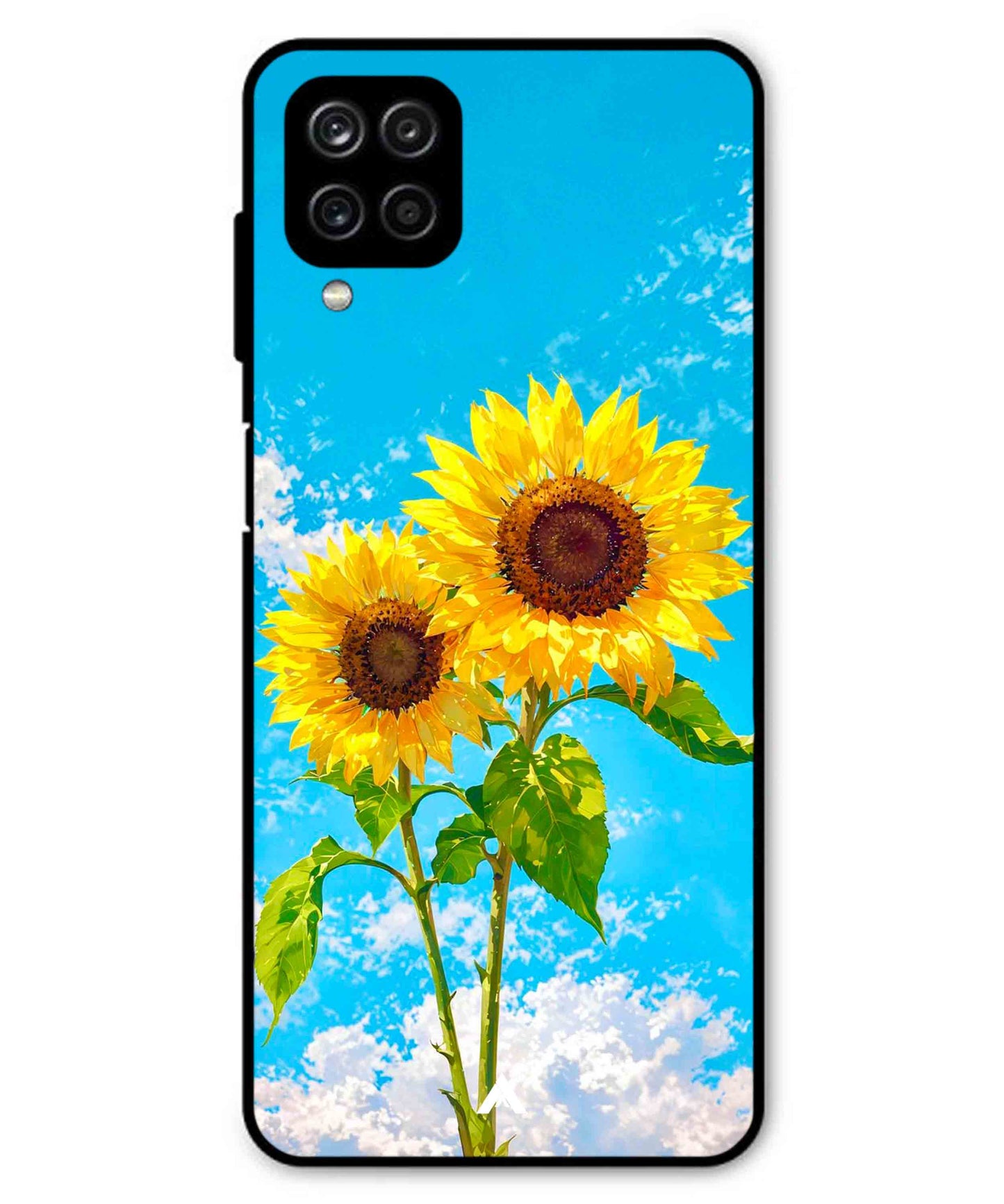 Sunflower Metal Back Cover Phone Case for Samsung Galaxy F22
