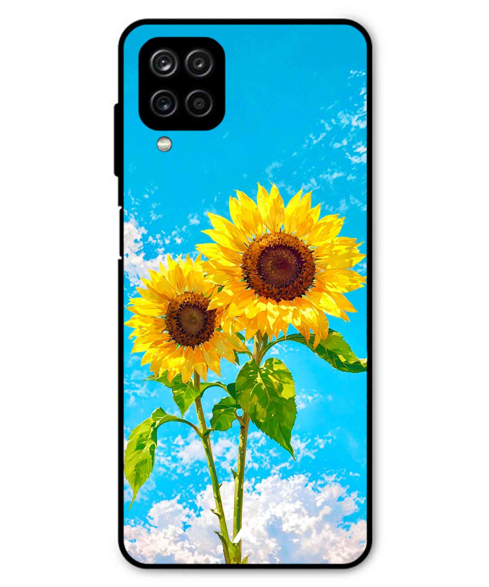 Sunflower Metal Back Cover Phone Case for Samsung Galaxy F22