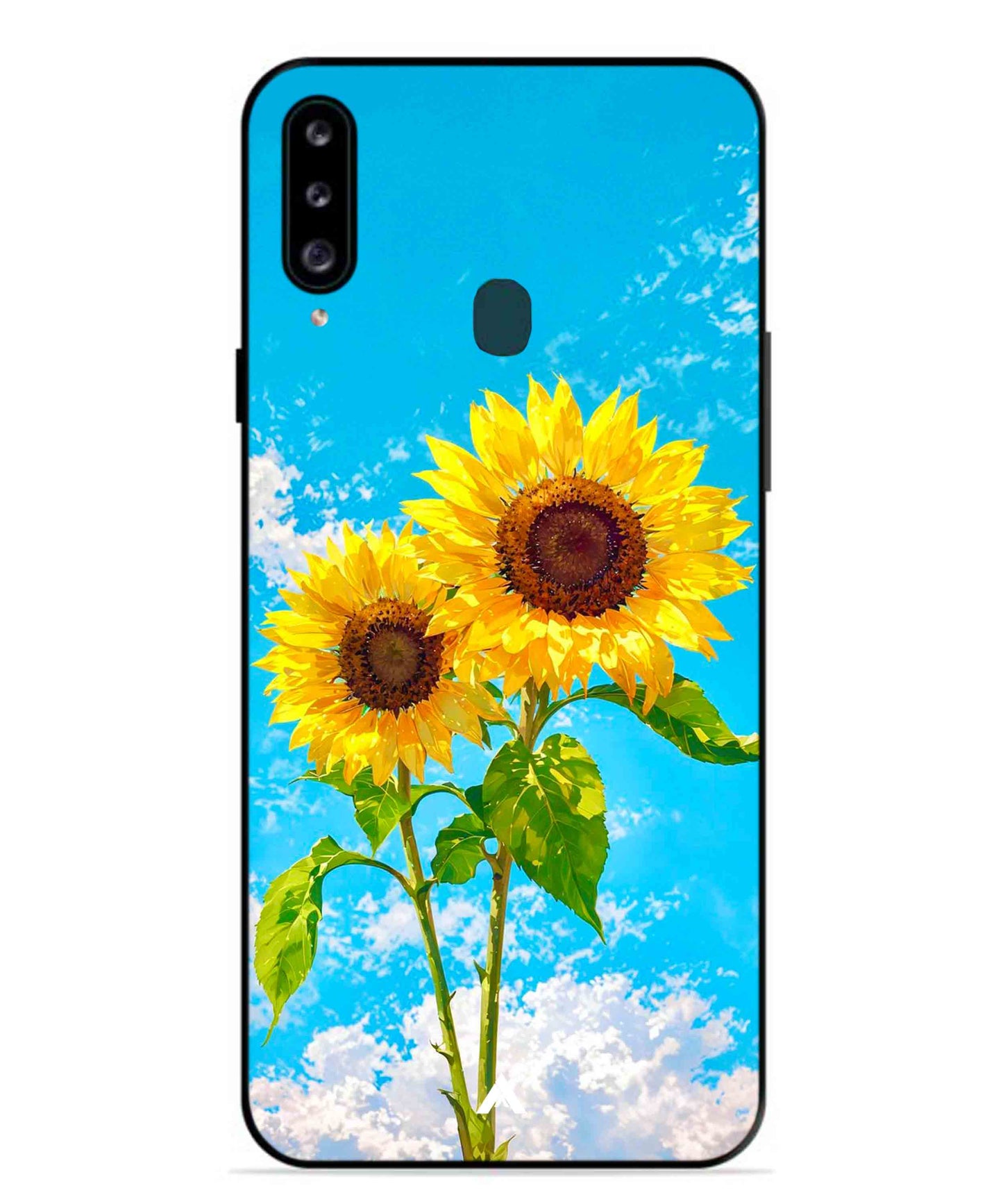 Sunflower Metal Back Cover Phone Case for Samsung Galaxy M30