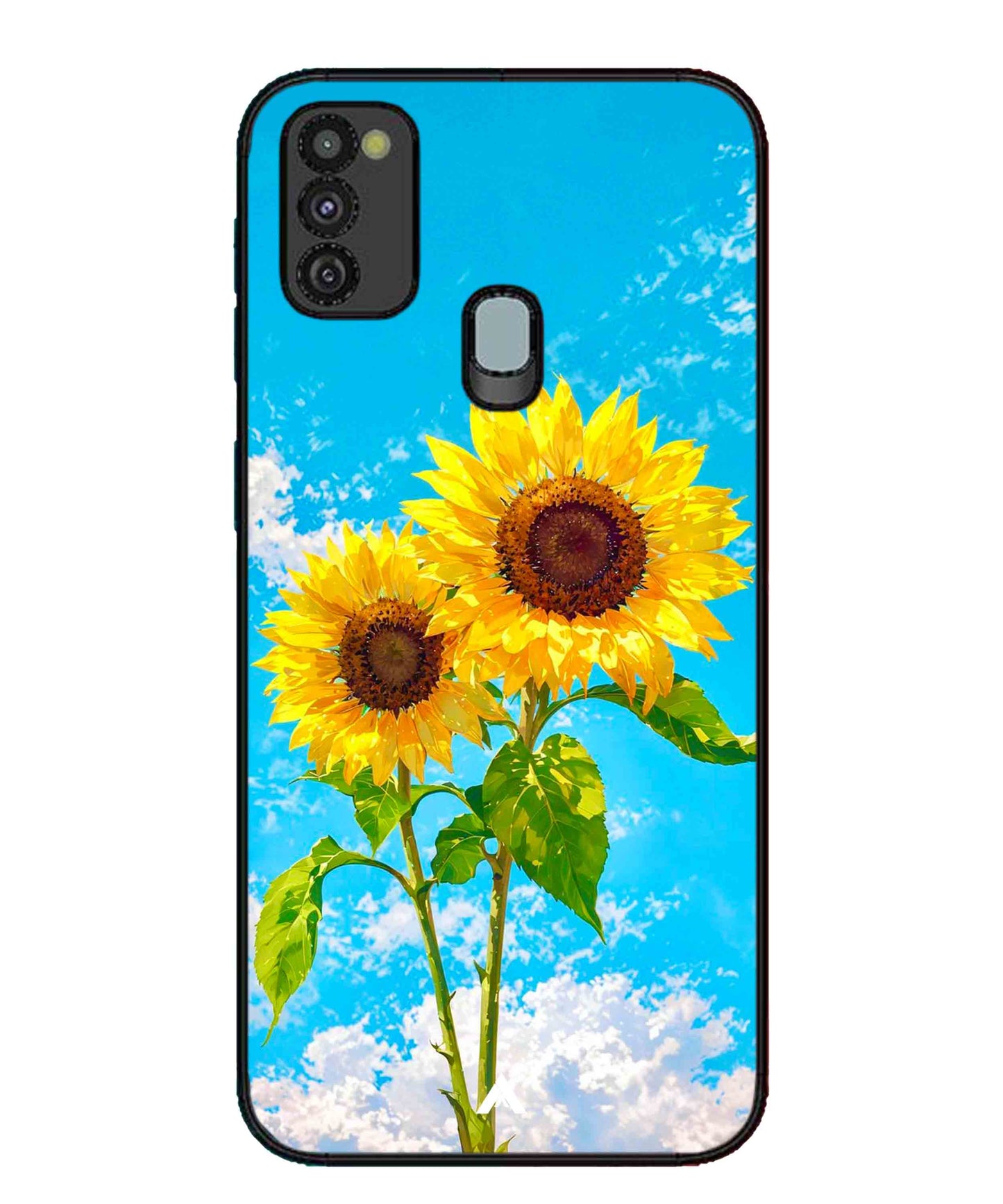 Sunflower Metal Back Cover Phone Case for Samsung Galaxy M30s