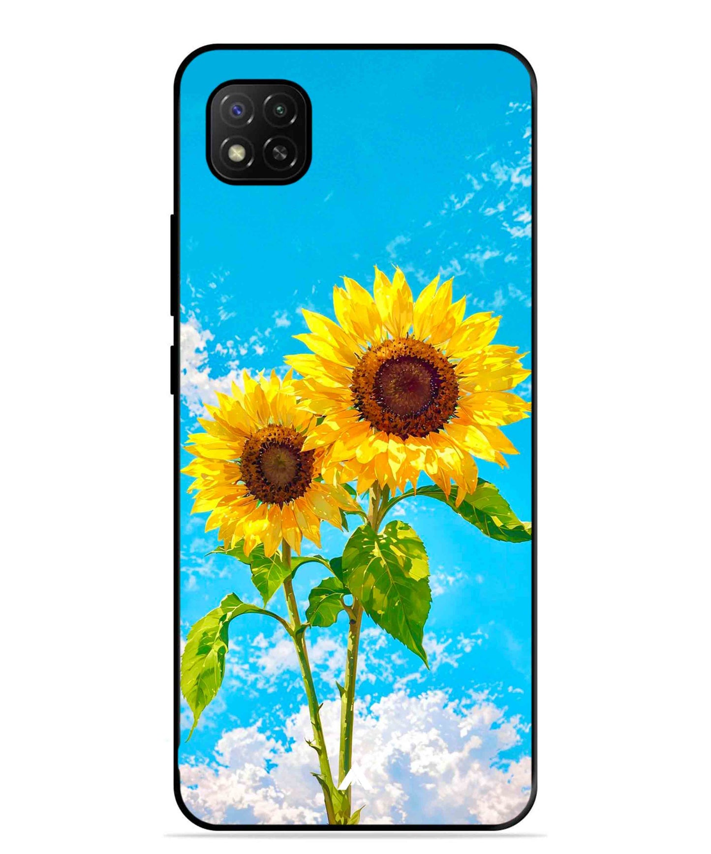 Sunflower Metal Back Cover Phone Case for Xiaomi Redmi Activ 9