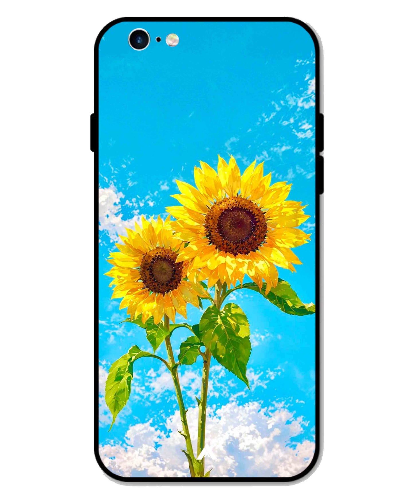 Sunflower Metal Back Cover Phone Case for iPhone 6s