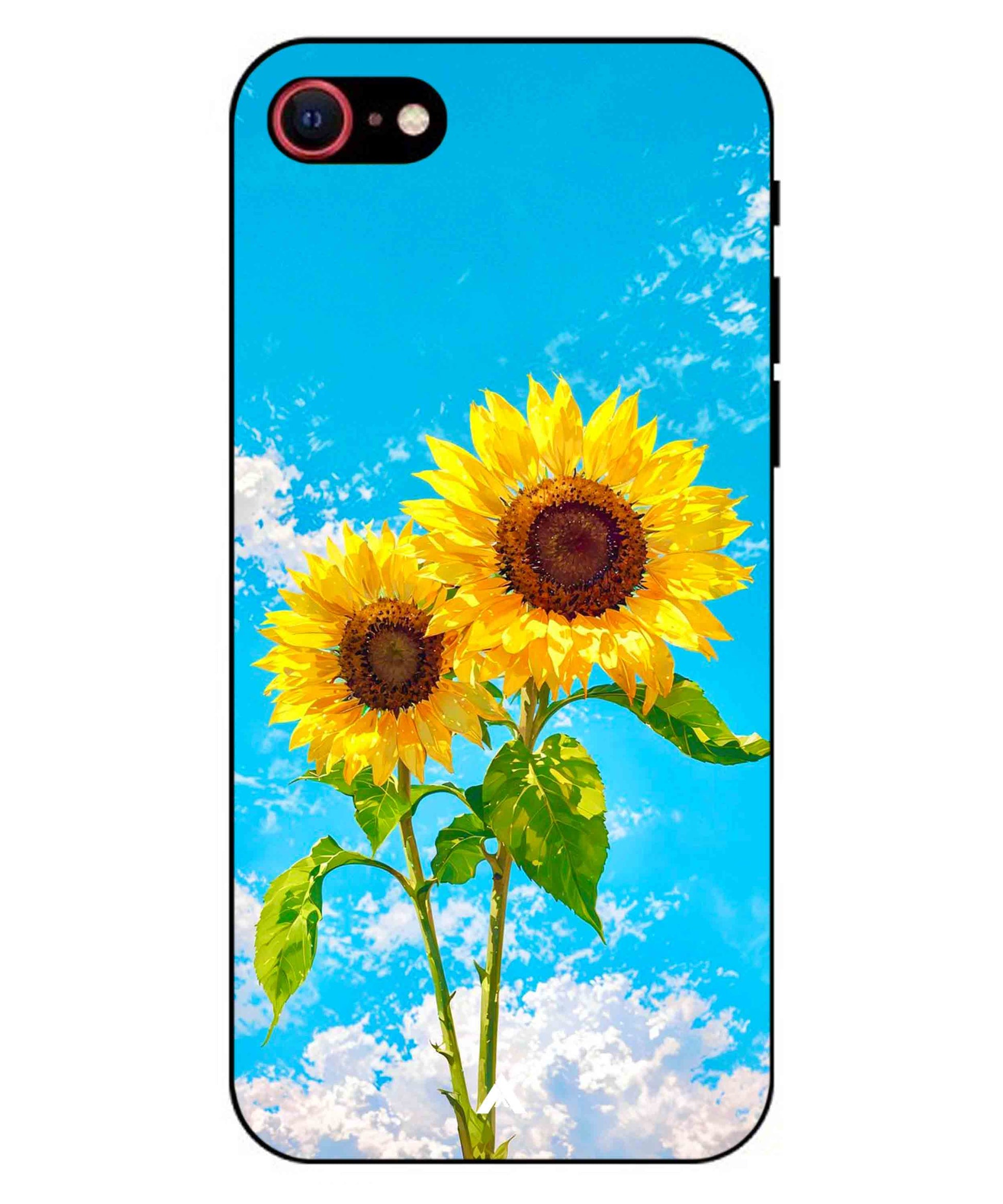 Sunflower Metal Back Cover Phone Case for iPhone 7