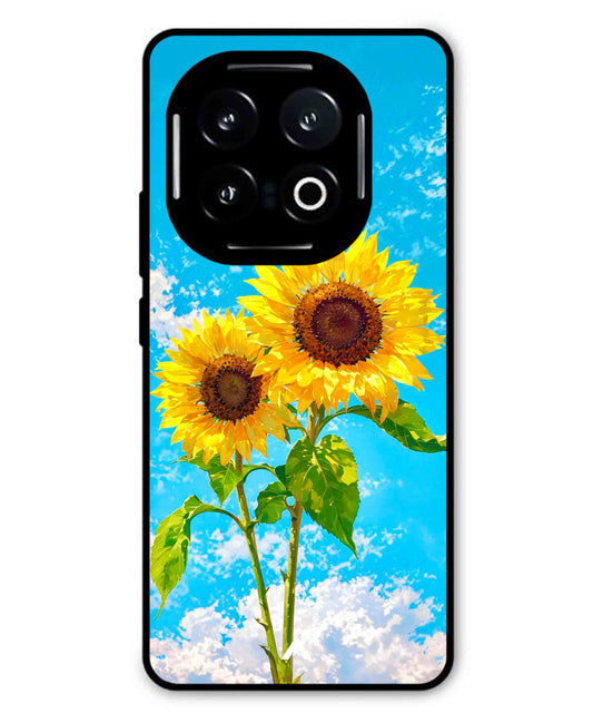 Sunflower Metal Back Cover Phone Case for iQOO 13